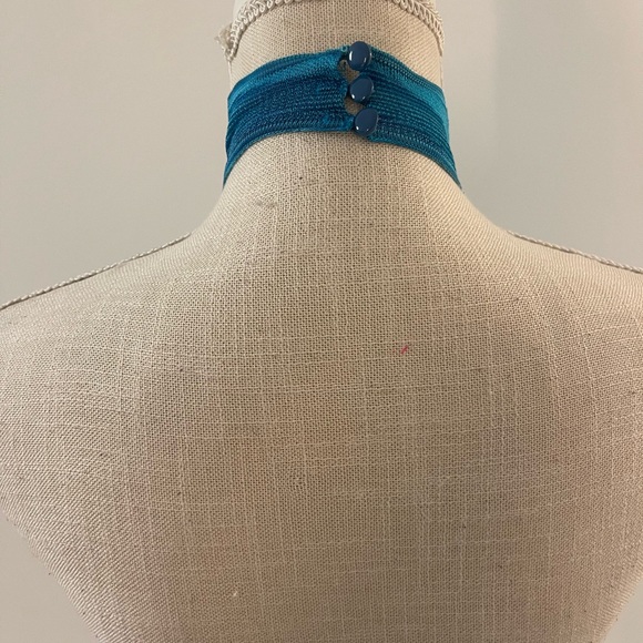 Zara blue halterneck crop top - Picture 5 of 6